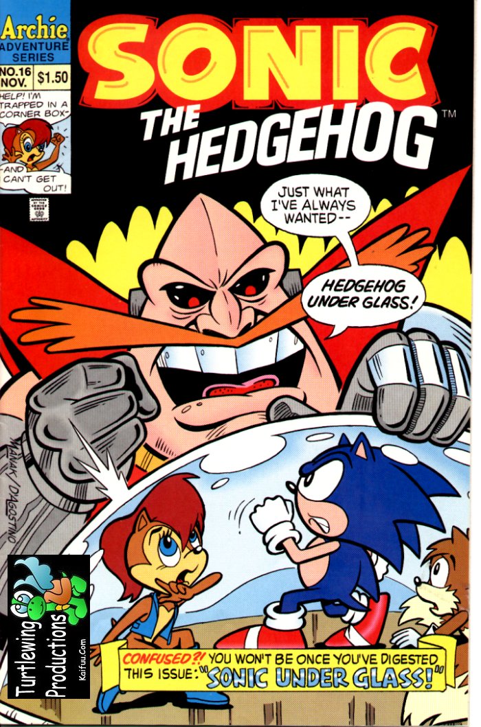 Sonic - Archie Adventure Series November 1994 Comic cover page
